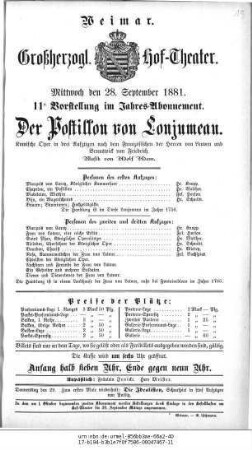 Der Postillon von Lonjumeau