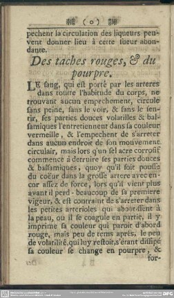 Des taches rouges, & du pourpre