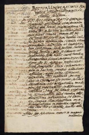 Todesanzeige der Maria Eppia, Tochter des Dr. iur. utr. Johannes Eppius, württembergischer Hofgerichtsadvokat, und der Anna Brastberger, 1627.