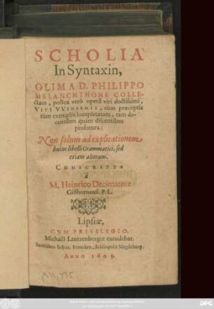 Scholia In Syntaxin