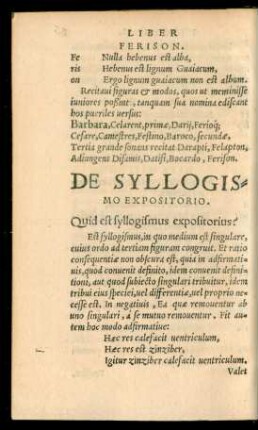 De Syllogismo Expositorio.