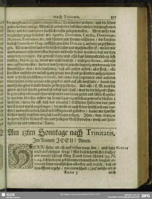 Am 13ten Sonntage nach Trinitatis