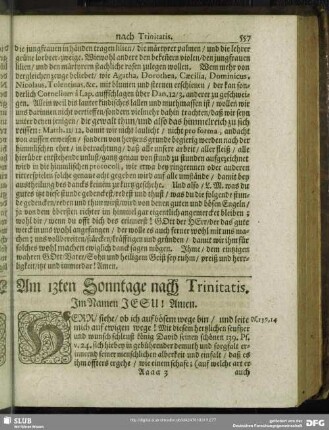 Am 13ten Sonntage nach Trinitatis