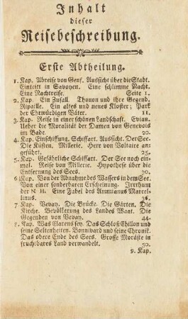 Inhalt dieser Reisebeschreibung