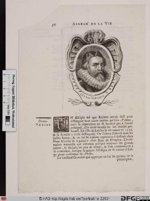 Bildnis Otto (Cornelisz.) van Veen (lat. O. Venius od. Vaenius)