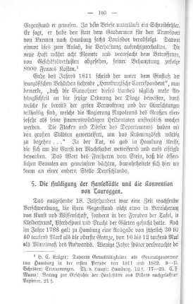 5. Die Huldigung der Hansestädte und die Konvention von Tauroggen.