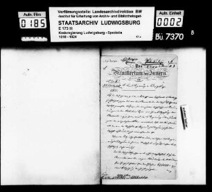 Viktualienhandel und Taxe, Oberamt Esslingen