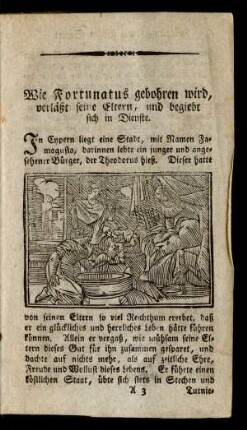 Wie Fortunatus gebohren wird ...