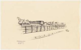 Kongresszentrum Heidelberg Neubau: Perspektivische Ansicht Neckarseite