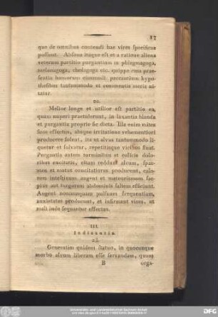 III. Indicantia.
