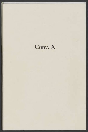 Convolut X