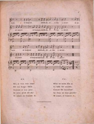 Ni jamais, ni toujors : nocturne à 2 voix ; paroles de M.r Le Comte De Laborde