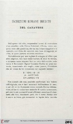 7: Iscrizioni romane inedite del Canavese