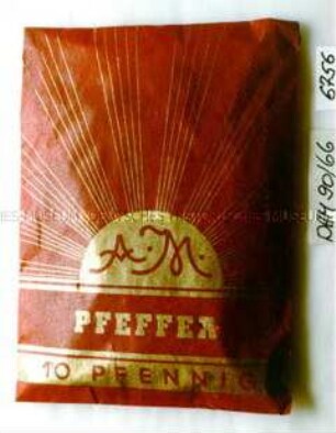 Packung mit Inhalt "Pfeffer/10 Pfennig"
