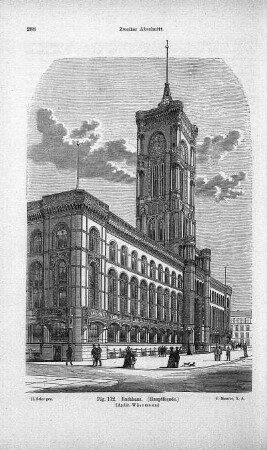 Fig. 172. Rathhaus. (Hauptfacade.)