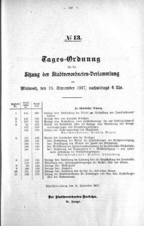 Tages-Ordnung No. 13 (112-123), 19. September 1917