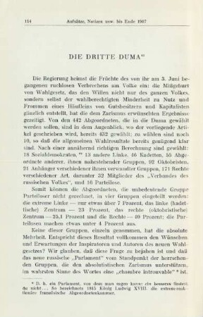 Die Dritte Duma