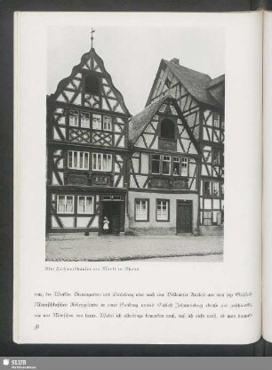 Alte Fachwerkhäuser am Markt in Rhens
