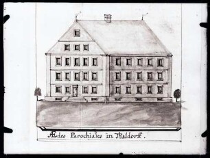 Pfarrhaus; Federzeichnung