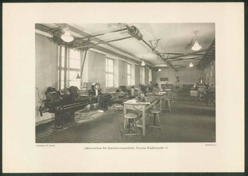 Laboratorium für betriebswissenschaft, Neubau, Keplerstraße 10