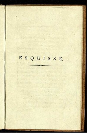 Esquisse.