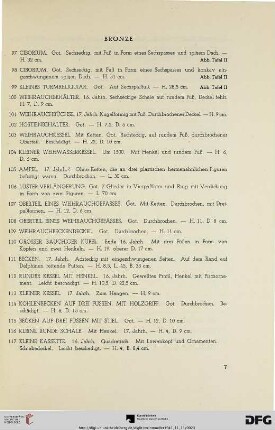 Bronze (Nr. 97-131)
