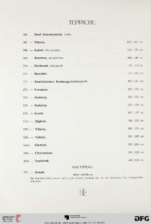 Nachtrag (Nr. 277)