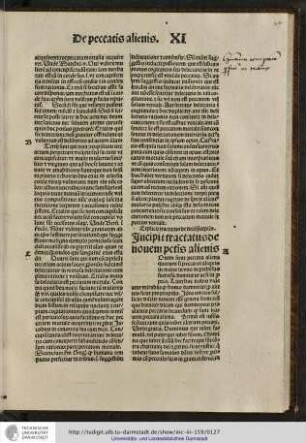 Incipit tractatus de novem peccatis alienis.