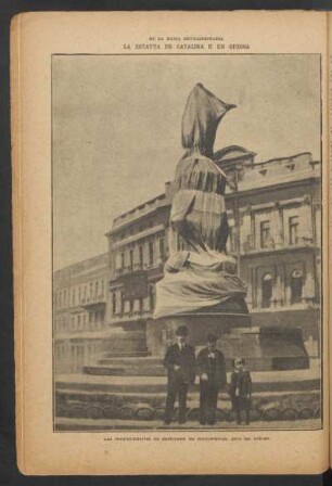 La estatua de Catalina II en Odessa - [Fotografía] : De la Rusia revolucionaria