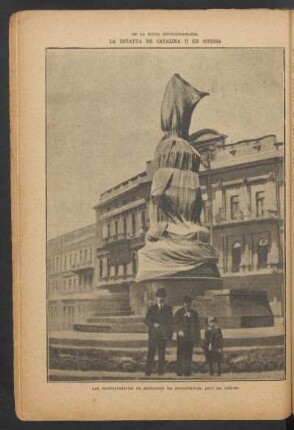La estatua de Catalina II en Odessa - [Fotografía] : De la Rusia revolucionaria