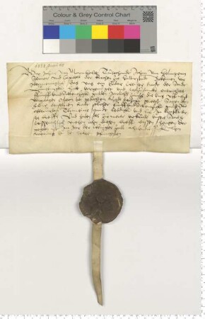 Das Halberstädter Kapitel bestätigt den Empfang eines Jahreszinses von 75 Gulden.