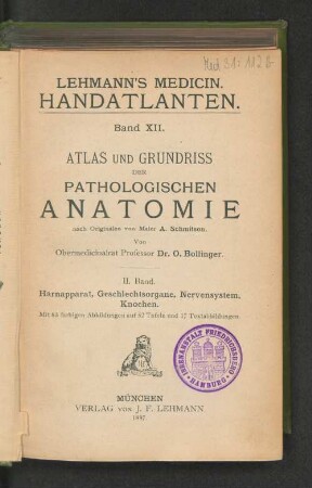 Bd. 2: Harnapparat, Geschlechtsorgane, Nervensystem, Knochen