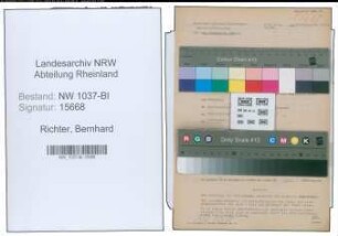 Entnazifizierung Bernhard Richter , geb. 29.12.1894 (Bauunternehmer)