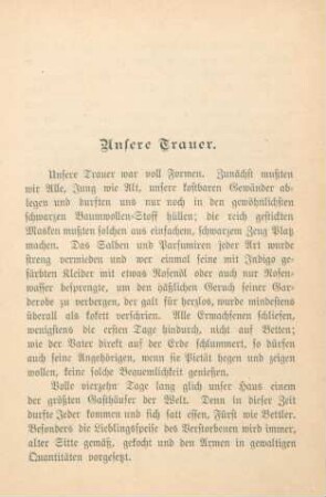 Unsere Trauer