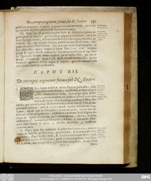 Caput XII. De corrupta regiminis forma sub N. Foedere.
