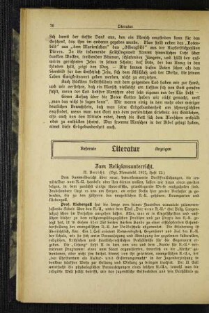 Zum Religionsunterricht