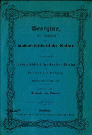 Zweiundvierzigster Jahrgang, 1865. Fünftes Heft: September und October.