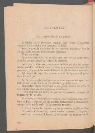 Capítulo [XIX] - La obstinación de un padre