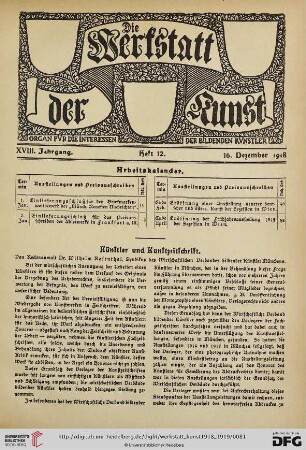 18: Künstler und Kunstzeitschrift