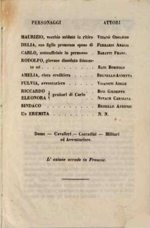 Delia : azione mimica in tre parti ; da rappresentarsi nel Gran Teatro La Fenice nella stagione di carnov. e quadr. 1854 - 55