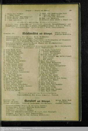 Kleinkmehlen mit Rittergut