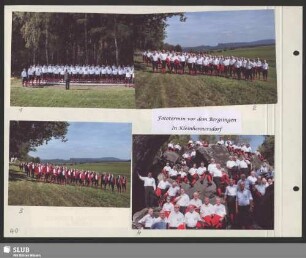 Konzert zum „Bergsingen“ auf der Wiese am Kleinhennersdorfer Stein (Bild 1) : Dirigent: Axel Langmann