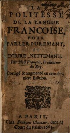 La politesse de la langue Française