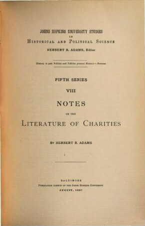 Notes on the literature of charities