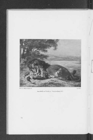 Eug. Delacroix, Löwe