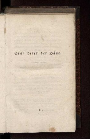 Graf Peter der Däne. Personen.