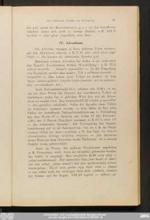 IV. Adverbium.