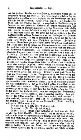 Langsamgehen, (s. Art. Behalten)