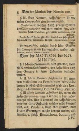 Von der Motion der Nominum.