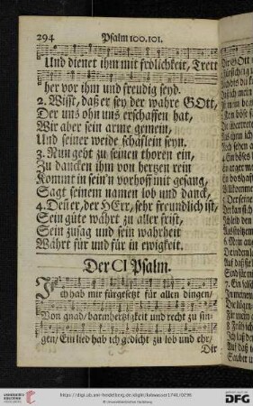 (Der CI. Psalm - Der CX. Psalm)